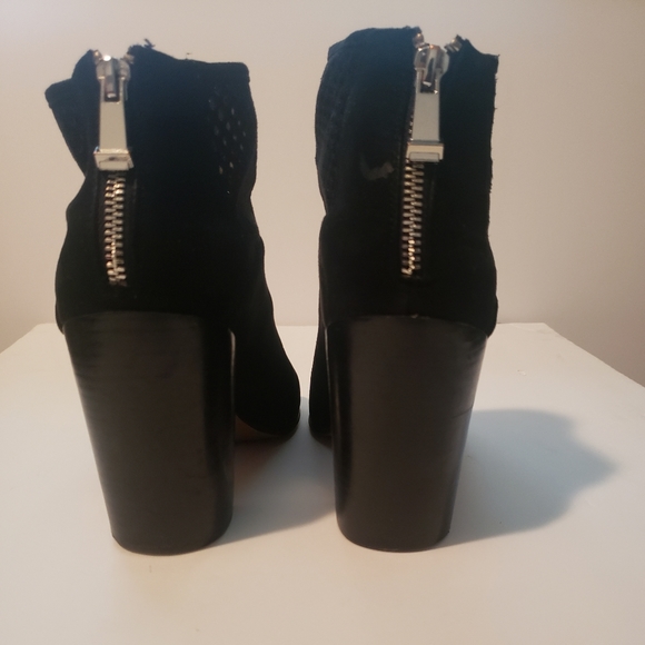 Suede Open Toe Booties - Picture 2 of 2